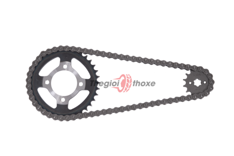 So sánh sên xe máy có phốt O-ring và X-ring, làm rõ cấu tạo gioăng cao su.